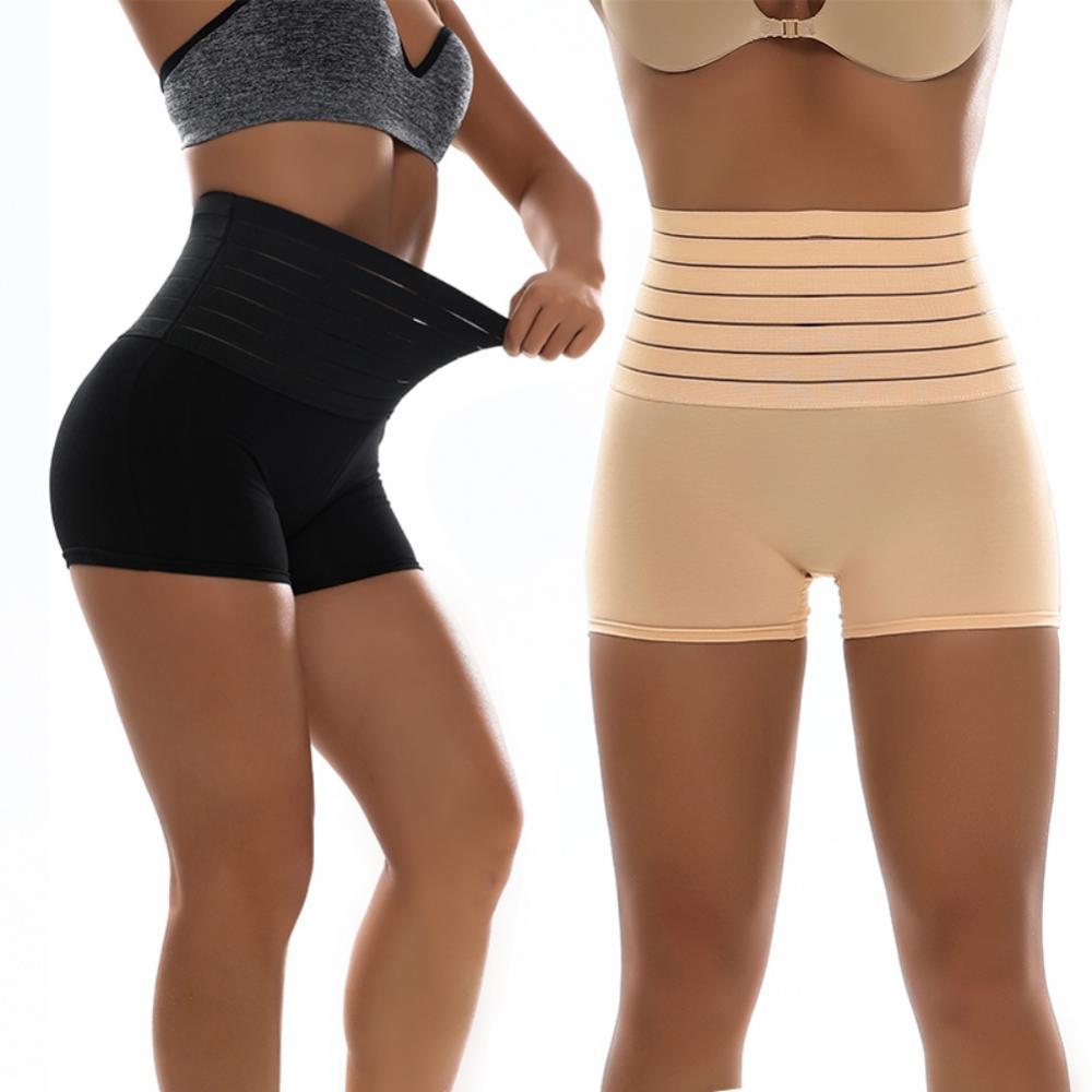 Women’s Seamless Tummy Control Short Panties – High-Waisted Body Shaper Underwear, Slimming Briefs, Nylon