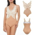 thumbnail image 2 of Aayomet Woman Swimsuit One Shoulder Swimsuits Slimming Mesh Swimwear,Beige L, 2 of 5