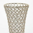 thumbnail image 3 of BalsaCircle 2 Pieces 22" Faux Crystal Beaded Trumpet Vases Wedding Centerpieces Gold, 3 of 4