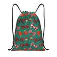 thumbnail image 1 of Sikiie red and green bow tie Print Drawstring Backpack Drawstring Bags, Draw String Back Bag for Sports, Gym, Travel, Swimming, Beach-Medium, 1 of 6