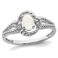 thumbnail image 1 of 3/10 Carat (ctw) Opal Lab Created Sterling Silver Ring, 1 of 5