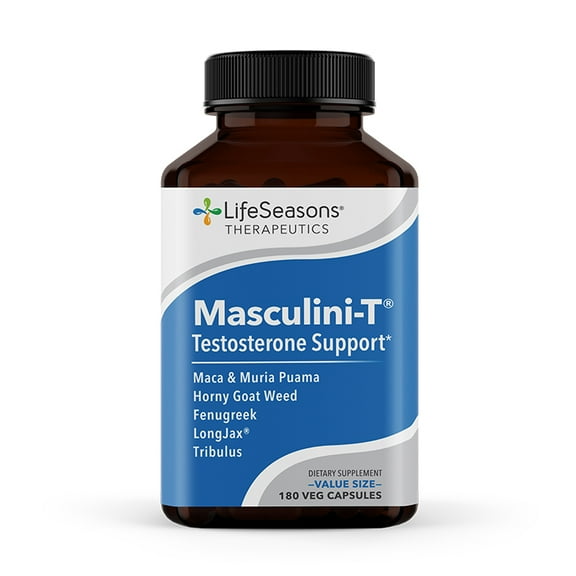 Masculini-T, Testosterone Support, 180 Vegetarian Capsules, LifeSeasons