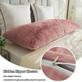 "LIFEREVO Ultra Soft Plush Faux Fur Body Pillow Cover, 20""x54