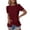 Wine, variant on Short Sleeve Eyelet Blouses Women Puff Short Sleeve Peplum Shirts Summer Casual Travel Tops Sky Blue S