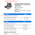 thumbnail image 2 of Serpentine Belt Drive Component Kit - Compatible with 1999 - 2002 Chevy Silverado 2500 2000 2001, 2 of 2