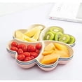 thumbnail image 6 of Heart-shaped platter bowl set tray and platter are perfect for potato chips and dipping sauce, condiment set is perfect for nuts, candy, fruit, appetizer plate serving plate, 6 of 6