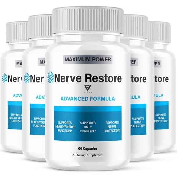(5 Pack) Nerve Restore Advanced Formula, NerveRestore Max Health (300 Capsules)