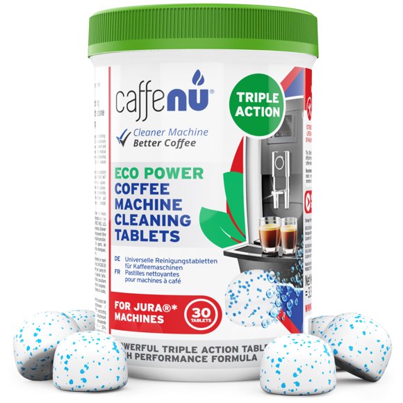 Tabletas limpiadoras compatibles con Caffenu Jura, 30 tabletas