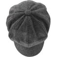 thumbnail image 3 of Women's Wool Blend Newsboy Hat with Drawstring, Ventage Casual Style Cabbie Cap for Cold Days 1Pack, 3 of 7