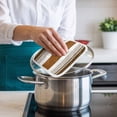 thumbnail image 4 of Modern Brown Pot Holders for Kitchen Heatproof Potholder, 4 Pack Boho Contemporary Geometric Striped Hot Pads Multipurpose Oven Pads Cloth Potholders Trivet for Cooking and Baking, 4 of 8