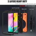 thumbnail image 3 of XYX Case for Samsung Galaxy Tab A 10.1 2019 SM-T510/SM-T515 with 360 Degree Rotating, Hand Strap, Shoulder Strap, Orange, 3 of 7