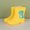Yellow, variant on Girls Rain Boots Kids Footwear Cute Bunny Dinosaur Design Lightweight Soft Sole Comfortable For Daily Wear And Rainy Season Girls Winter Boots