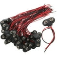 thumbnail image 1 of Miangastore 50pcs Battery Connector T 9v Battery Clip Pu Cable Housing Connection, 1 of 8