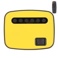 thumbnail image 3 of Miniproyector 1920x1080P Interfaz micro USB Altavoz 2W Negro Amarillo Proyector portátil para teléfono inteligente AV 100‑240V Enchufe de EE. UU. 100‑240V, 3 of 15