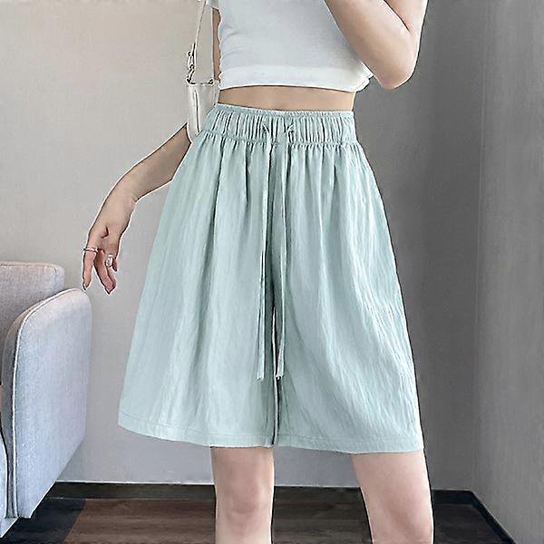 Ice Silk Yamamoto Women's Summer Thin A-Line Cotton Linen 5-Point Shorts