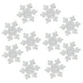 thumbnail image 4 of Gymnture 50Pcs Christmas Snowflake Resin Charms for DIY Crafts and Decorations, 4 of 10