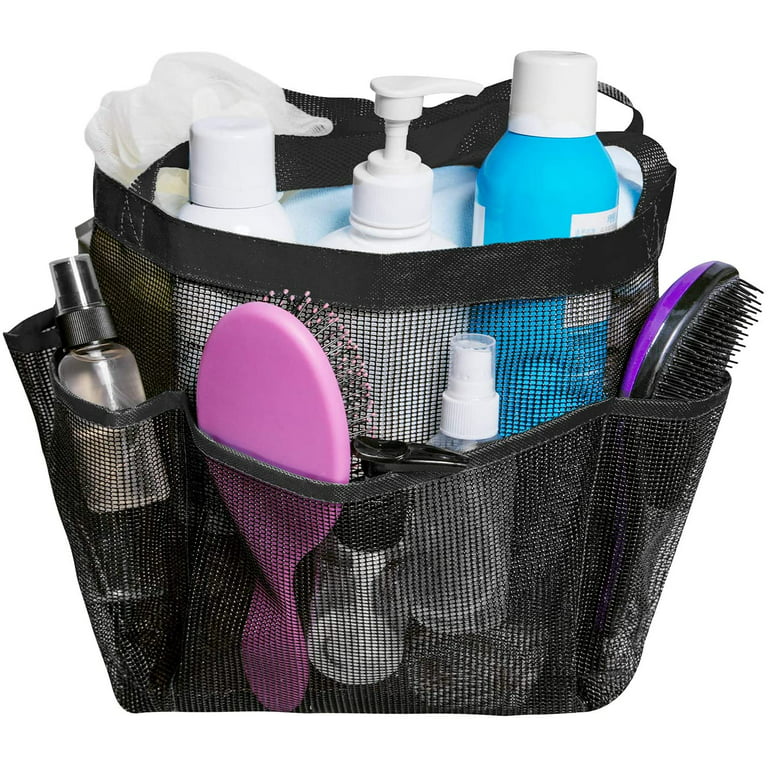 Plastic Hanging Shower Basket With Hook Makeup Organizer Basket