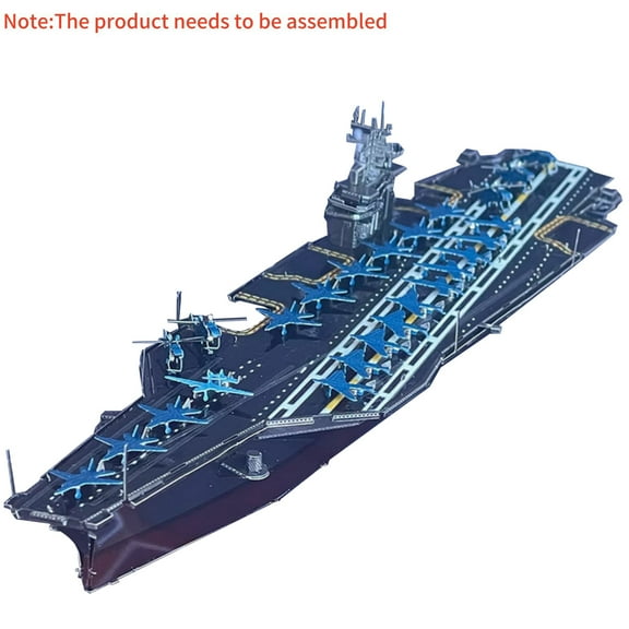 20cm DIY Metal 1/1500 Scale USS Roosevelt Aircraft Carrier CVN-71 Unassembled Model Toy Gift TAPDRA Accessory Part