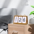thumbnail image 3 of Abbracc Creative Desktop Calendar Metal Frame Table Standing Side Home Office Decorative Gold, 3 of 8