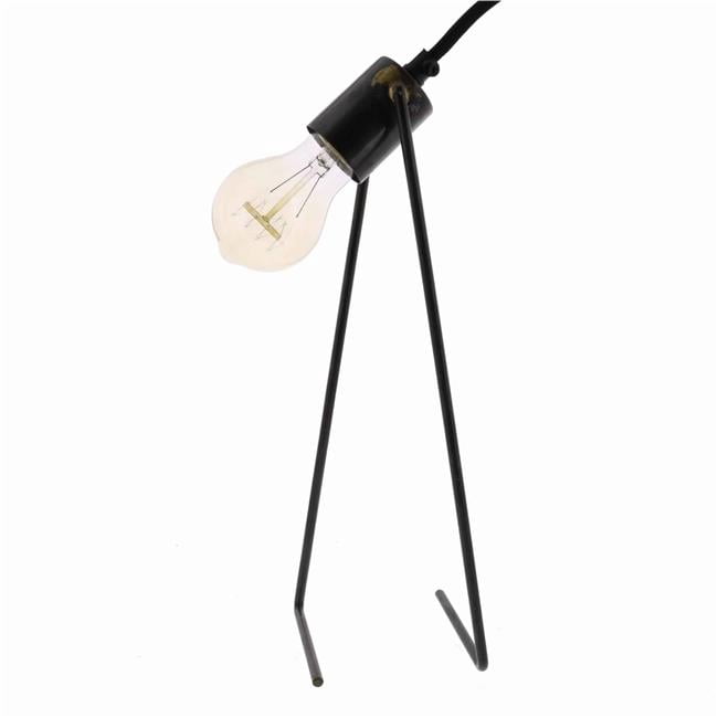 Benjara Bm209758 Industrial Style Table Lamp With Dual L Base 44 Black 14 X 4 X 4 In Walmart Canada