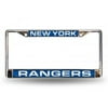 New York NY Rangers NHL Chrome Metal Laser Cut License Plate Frame