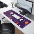 thumbnail image 2 of Long Mouse Pads for Desk,Halloween Pumpkins Spiders and Webs Desk Mats on Top Of Desks, Desk Mouse Pad Extra Large with 3mm Non-Slip Base and Stitched Edge for Gaming,Office,Work,Home 31.5x11.8in, 2 of 5