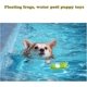 thumbnail image 4 of 4pcs Cute Frog Puppy Squeak Toys Latex Float Water Pool Dog Toys Squeaky For Puppy Interactive Play Pet Toys, 4 of 5