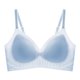 thumbnail image 1 of Ropa interior fina ajustable de verano para niñas estudiantes de secundaria pecho pequeño copa grande no vacía fruncida sujetador sin aro de acero, 1 of 6