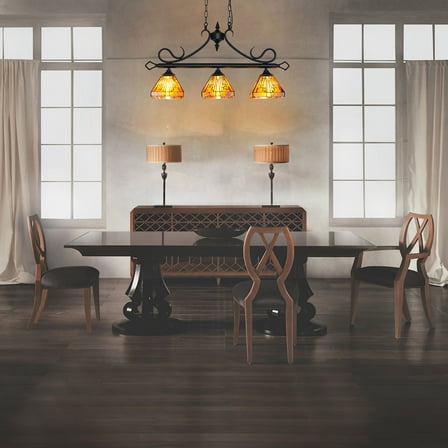 Tiffany Style Living Room Chandelier Stained Glass Ceiling Light Pendant Lamp