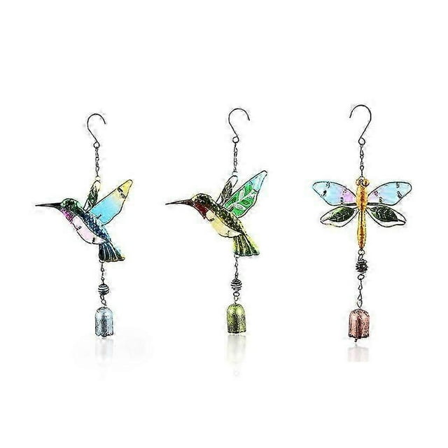3 Pack Crystal Prism Ball Indoor Window Crystals Window Ball, Hummingbird Sunlight Ball Prisms, Hanging Crystals Ornament Decoration For Home, Garden