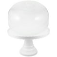 thumbnail image 3 of Raindrops 1 Set Party Cake Tray with Dome Lid for Cakes Snacks Fruits Dessert Display Easy to Clean White PP, 3 of 8