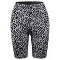 thumbnail image 1 of A2Y Women's Brushed Microfiber Leopard Print Biker Bermuda Shorts Grey L, 1 of 3