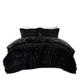 thumbnail image 4 of Luxurious Bedding Sets Faux Fur Comforter King/Cal King Black Modern Cozy Design, 4 of 11