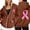 Brown, variant on Women's Zip-Up Hoodie Pullover, Long Sleeve Cancer Awareness Sweatshirt with Pocket & Drawstring, Plus Size Casual Athletic Comfort Hooded Sweatshirt for Everyday Wear