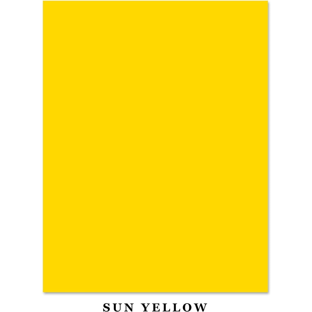 Bright Color Card Stock Paper, 65lb. 8.5 X 11 Inches (Sun Yellow