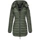 thumbnail image 1 of Winter Warm Cotton Jackets Medium Length Hood Slim Style Jackets Thick Loose Stylish Simple Casual Coat for Women New, 1 of 5
