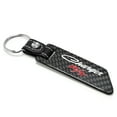 thumbnail image 2 of Dodge Charger R/T Classic Real Carbon Fiber Blade Style Leather Strap Key Chain, 2 of 6