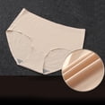 thumbnail image 3 of Bragas suaves de cintura media para mujer , Beige XXL BLESIY bragas sin costuras para mujer, 3 of 7
