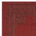 thumbnail image 4 of SAFAVIEH Courtyard Emmit Traditional Indoor/Outdoor Area Rug, 2' x 3'7", Red/Chocolate, 4 of 6