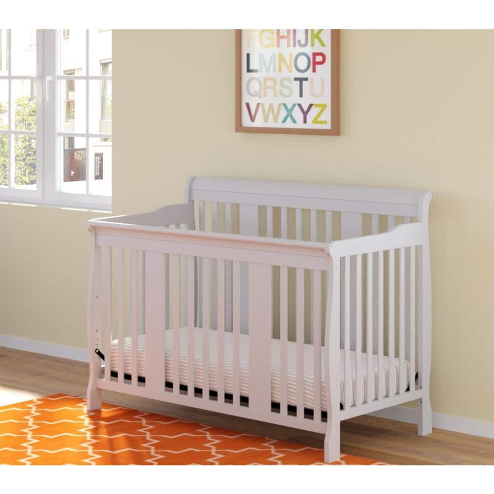 Storkcraft Tuscany 4-in-1 Convertible Baby Crib White