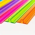 thumbnail image 4 of PPKVUFD 1Pc Color Transparent Ruler Plastic Rulers With Handle Grip - 12 inch Ruler, Ruler with Centimeters, Millimeter and Inches, Clear Rulers, Color Random, 4 of 8