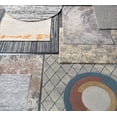 thumbnail image 7 of Mark&Day Area Rugs, 5ft Round Carvell Modern Abstract Marble Shag Medium Gray Round Area Rug, Grey Marble Swirl Carpet for Living Room, Bedroom or Kitchen (5'3" Round), 7 of 7