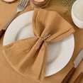 thumbnail image 2 of Socomi Linen Napkins Olive Green Easter Spring Cloth Napkins Bulk Washable Cotton Set of 6 17"x17" for Wedding Party Bridal Baby Shower Birthday Table Decorations, 2 of 6