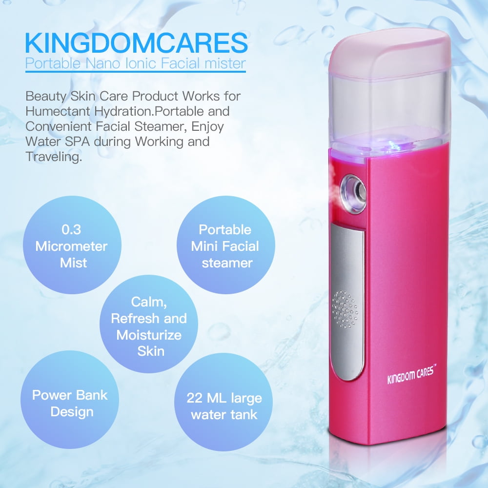 Prospera DL030-R Handy Facial Steamer Nano Cool Mist Facial Sprayer Skin Care Face Steamer Rose