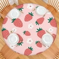 thumbnail image 2 of Kawaii Strawberry Tablecloth Red Berry Fruit Pattern Fresh and Sweet Summer Kitchen Decor, 2 of 7