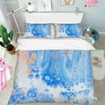 thumbnail image 3 of 3D Abstract Blue Marble Texture Quilt Cover Set Bedding Set Duvet Cover, 3 of 3