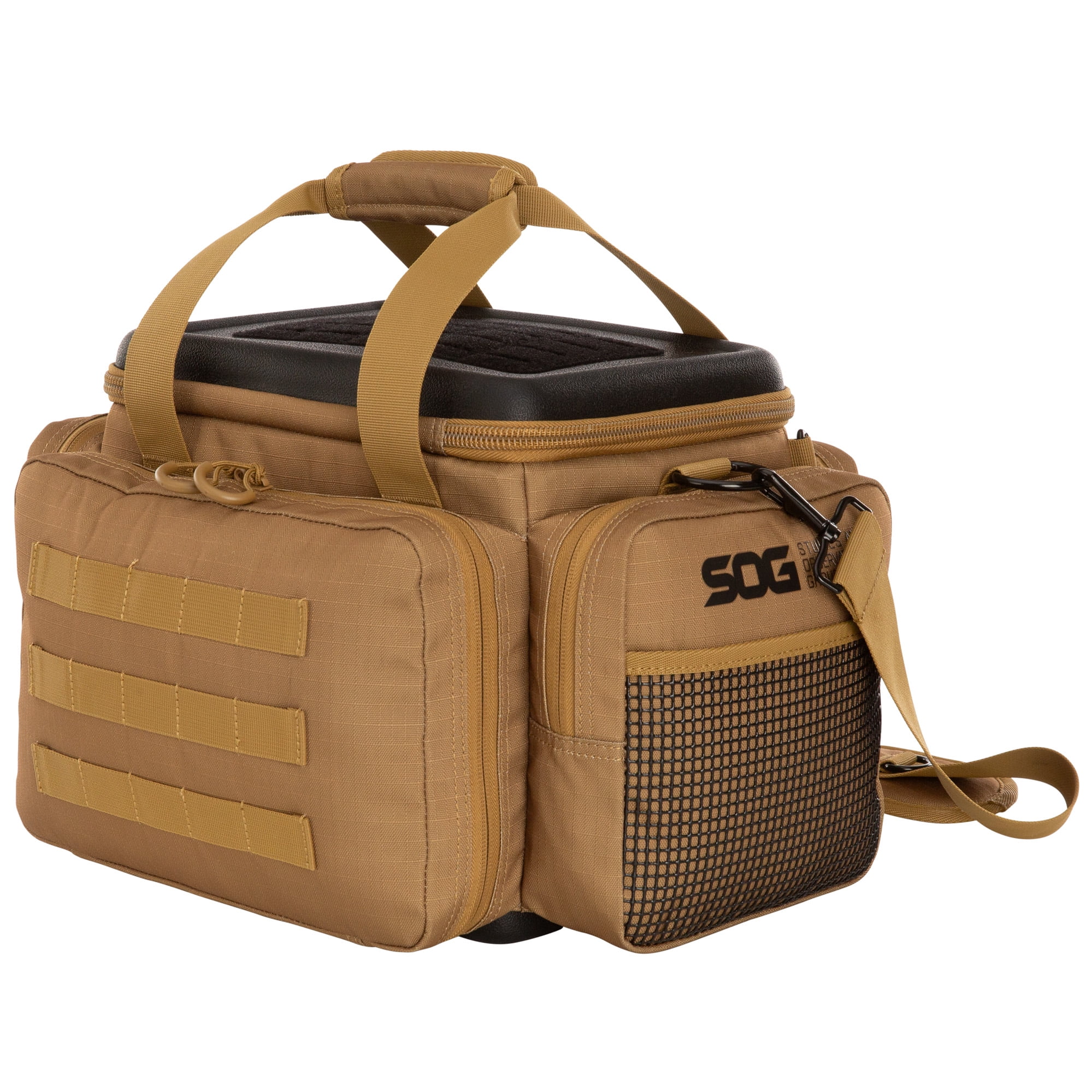 SOG Gold Range Bag, Soft Case Ammunition Case and Holder for Shooting Enthusiasts, Polyester