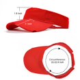 thumbnail image 4 of Minzimin Sport Retro Ripped Sun Visor Hats Adjustable Empty Top Baseball Cap Cotton Ball Caps for Women and Men, 4 of 7