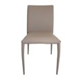 thumbnail image 4 of Leatherette Wrapped Dining Chair with Peg Legs, Set of 4, Dark Gray, Saltoro Sherpi, 4 of 5