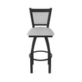 thumbnail image 5 of 870 Hadleigh 36" Swivel Bar Stool with Black Wrinkle Finish and Graph Alpine Seat and Back, 5 of 5